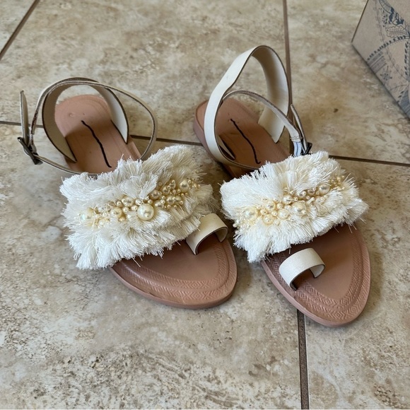 NEW Free People Sun Peaks Embellished Sandals size 37.5 - Picture 10 of 11